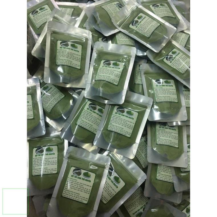 10 combo bột trà xanh 100gr + ủ trắng sữa non 100ml tặng que và cọ