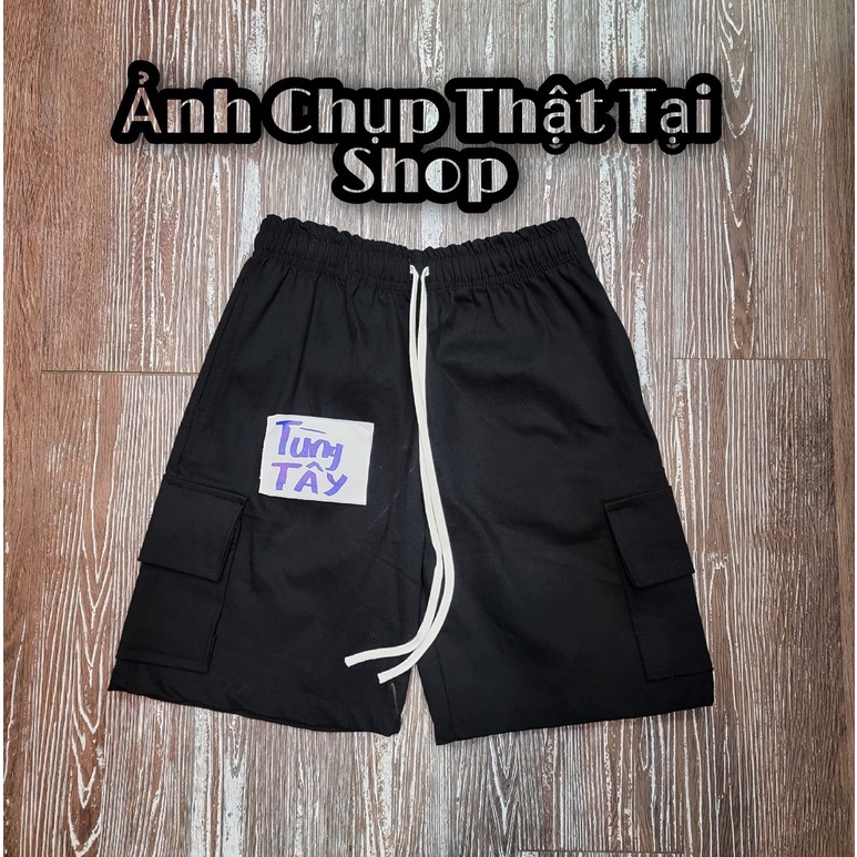 Quần Short KaKi Túi Hộp  kiểu dáng Streetwear