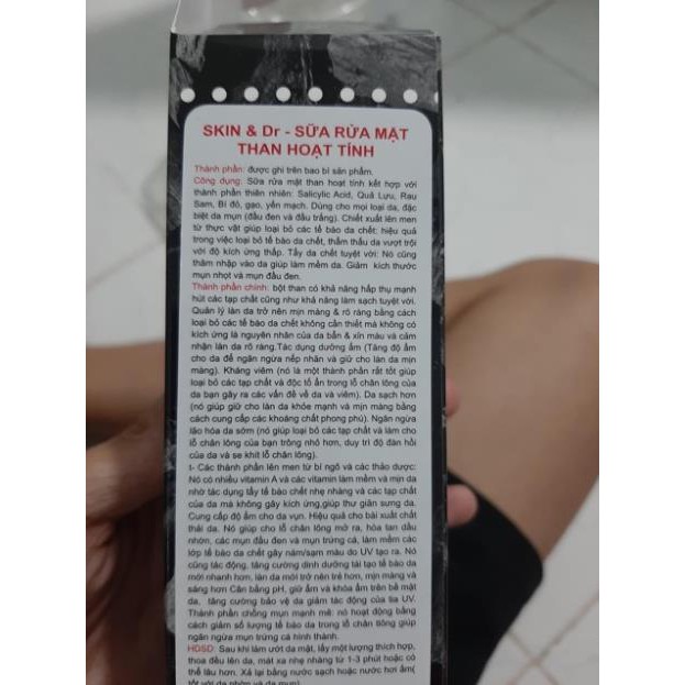 Sữa rửa mặt nam than hoạt tính 30Shine Skin&Dr dưỡng ẩm trắng da sạch sâu cho da mụn - 30Shine phân phối chính hãng | BigBuy360 - bigbuy360.vn