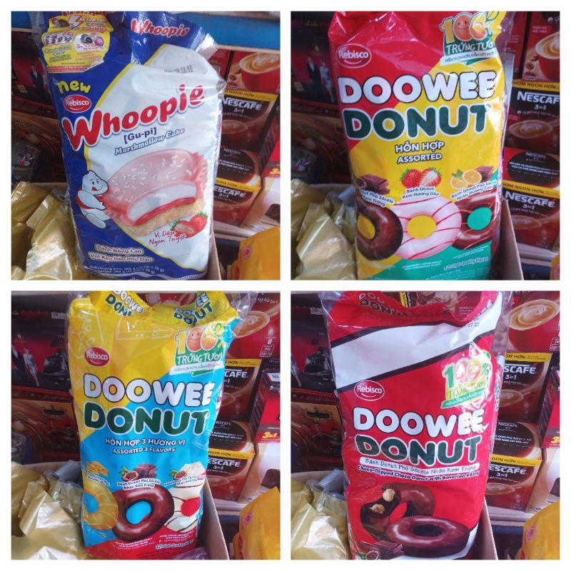 Bánh Donut Túi 360gr đủ vị