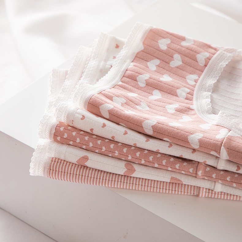 Quần lót cotton nữ viền ren đáy quần cotton thoáng mát thấm hút ẩm tốt tạo thoải mái khi mặc họa tiết dễ thương NORICHIP