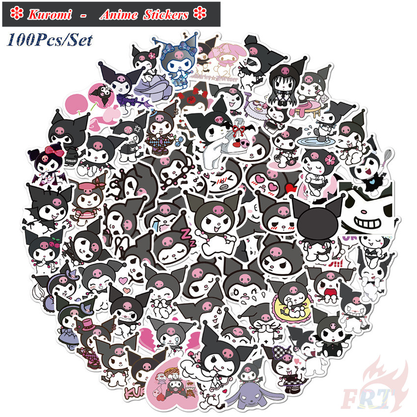 100 Hình dán kuromi series chống thấm nước thủ công trang trí