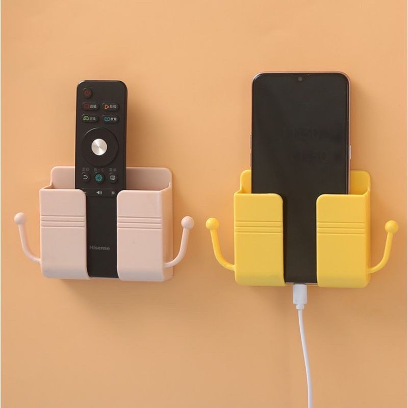 Kệ dán tường có tai để điện thoại, remote đa năng không cần khoan