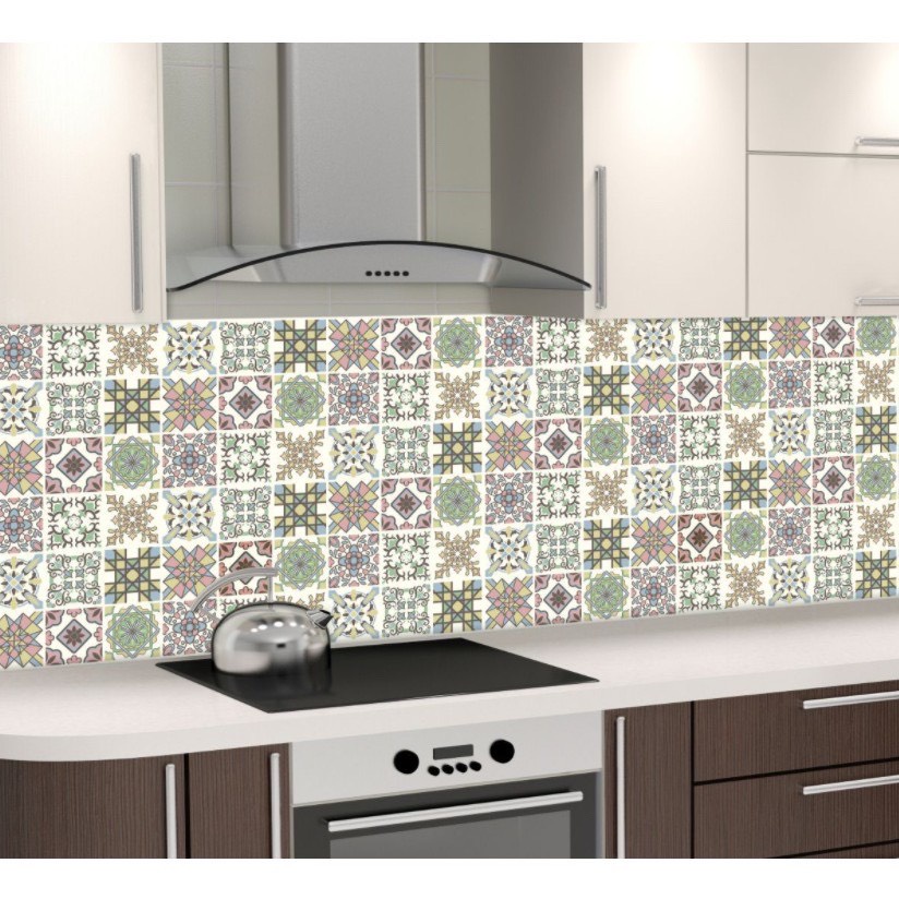 1m dài x 60cm rộng Decal dán bếp tráng nhôm chống dầu mỡ - PN004
