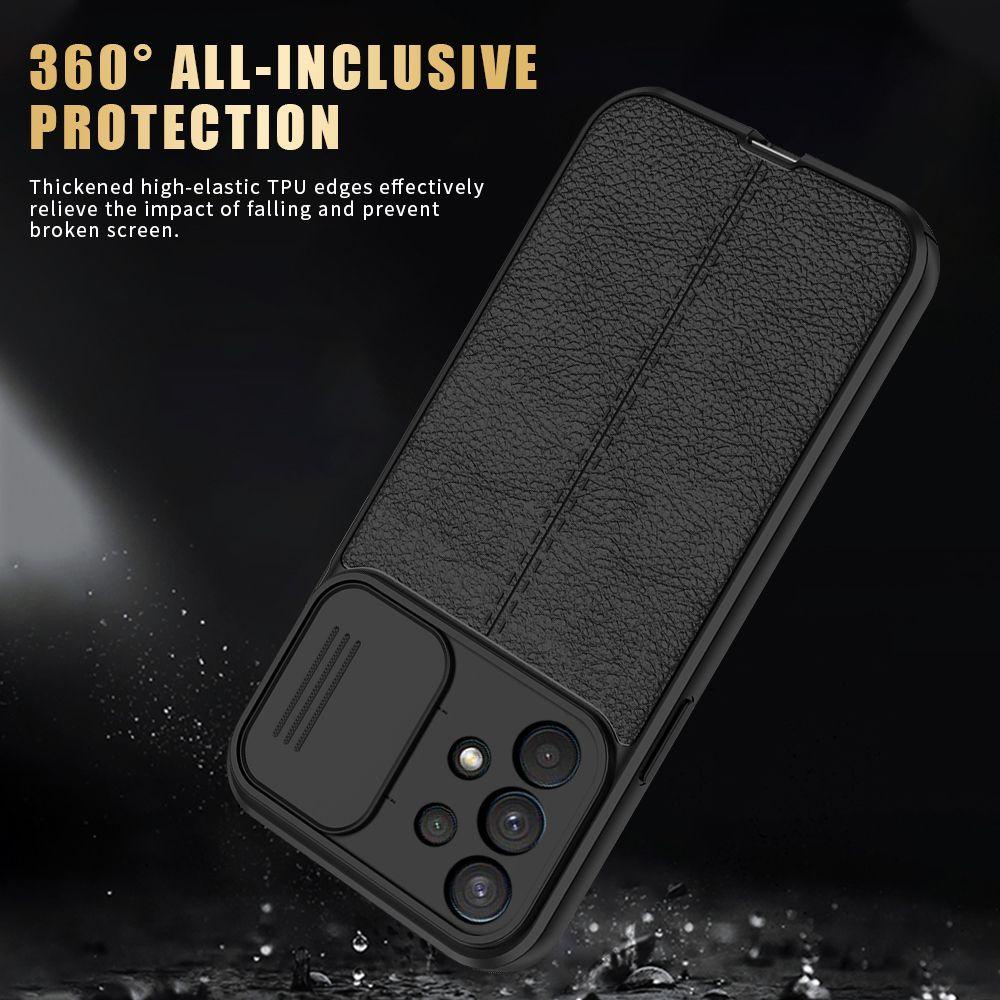 Ốp Điện Thoại Da Trái Vải Chống Sốc Bảo Vệ Camera Cho Samsung Galaxy S21 Luxury S21 Ultra Samsung A52 A22 A72 A32 S21