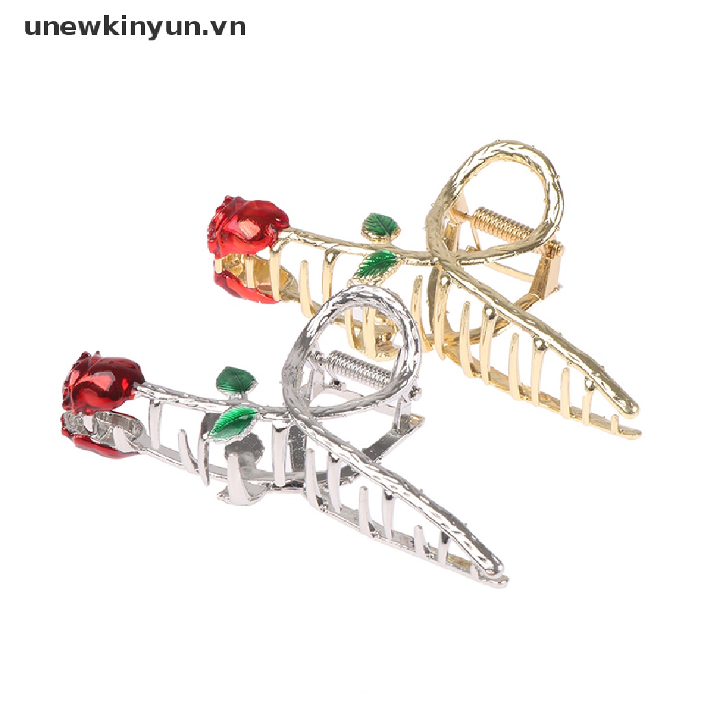 Kẹp Tóc Hoa Hồng Thời Trang Cho Nữ