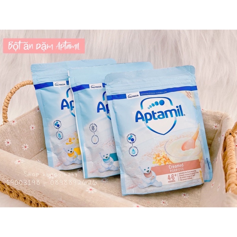 Bột ăn dặm hữu cơ Aptamil nội địa Anh cho bé 4m+