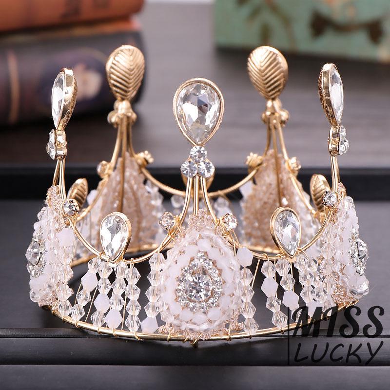Cài tóc hình vương miện đính đá lấp lánh