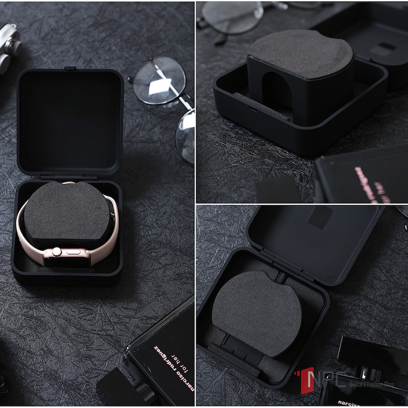 Hộp Cuộn Dây Sạc Kiêm Đế Sạc Tiện Lợi Dành Cho Apple Watch Series 5/4/3/2/1