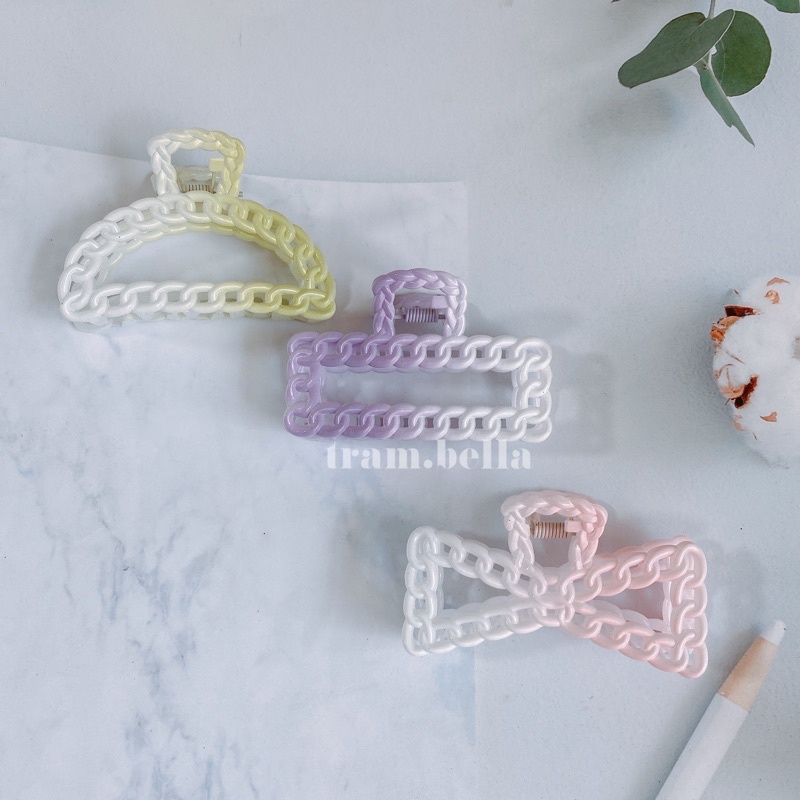 Kẹp tóc loang nhiều màu kiểu hàn quốc