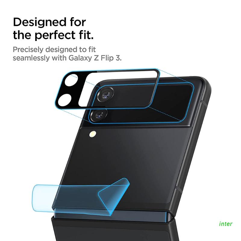 Miếng dán bảo vệ ống kính máy ảnh 3D chống trầy chống rơi chống dấu vân tay tương thích với Z Flip 3 5G
