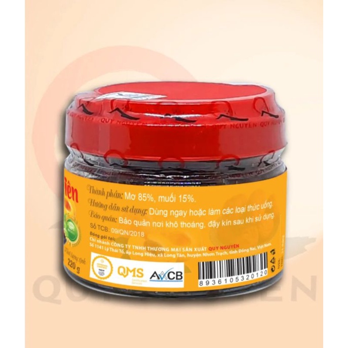 Mơ muối trường niên Quy Nguyên hộp 220g