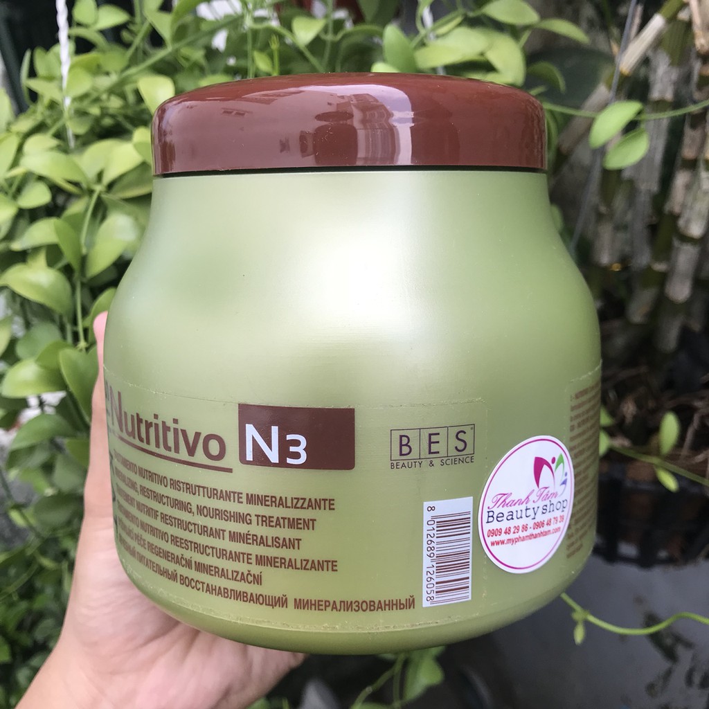 Hấp dầu phục hồi tóc Bes Hergen N3 Silkat Nutritivo 1000ml