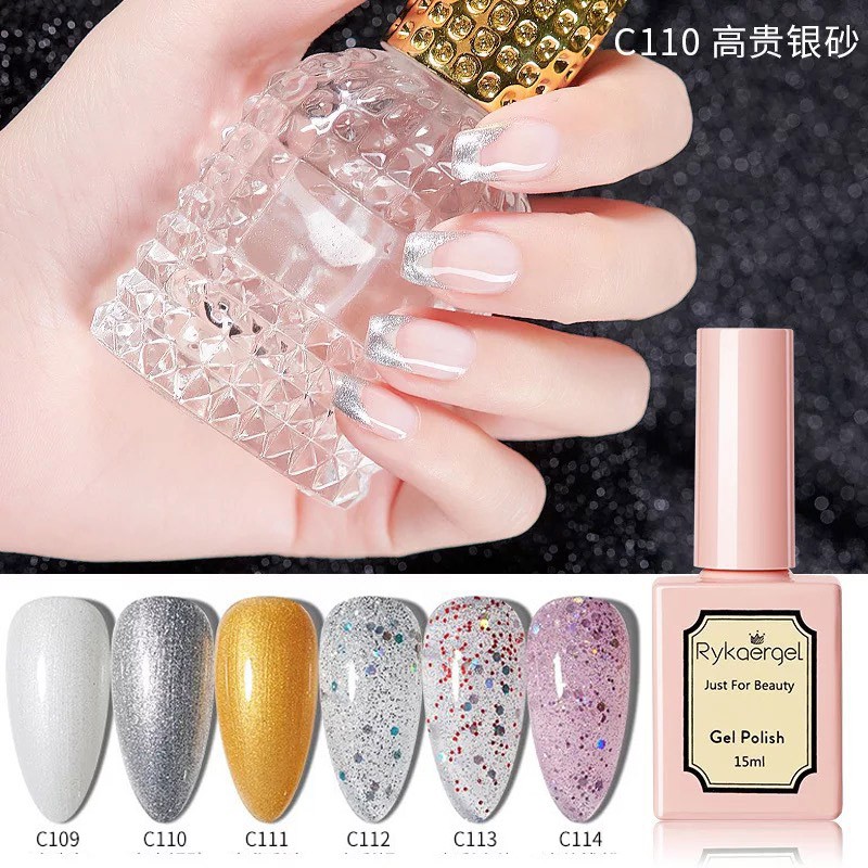 [101 đến 120] Sơn gel Rykaergel chai15ml mà nail chăm sóc móng làm nail shop HNnail