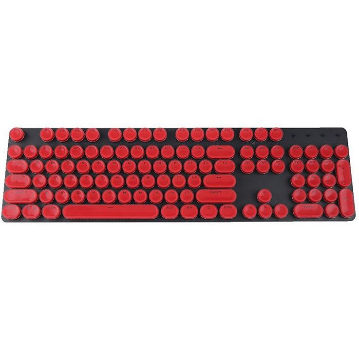 [RẺ VÔ ĐỊCH] Set keycap nút bàn phím máy đánh chữ dạng tròn bọc nhựa trong xuyên led cực đẹp