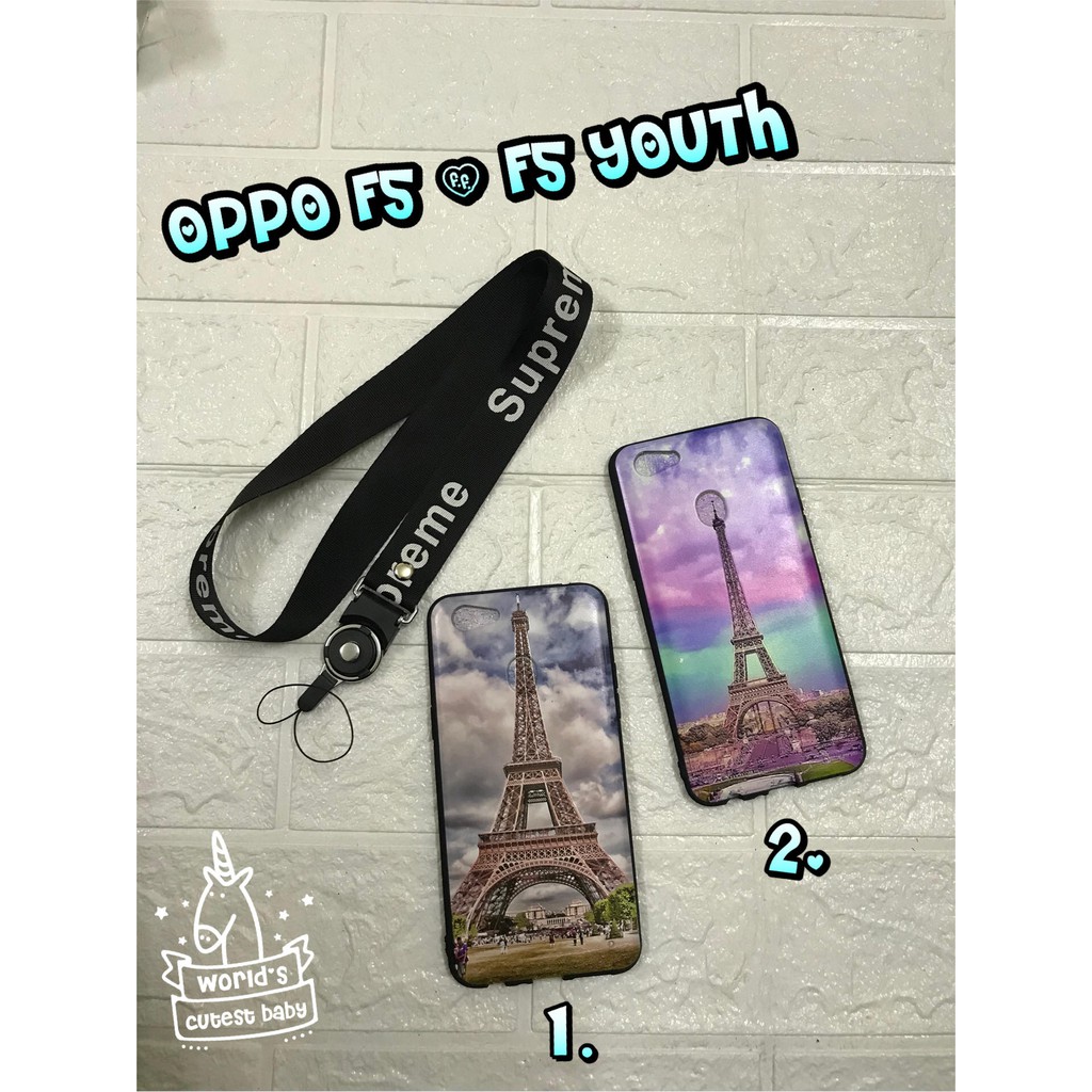ỐP LƯNG THỜI TRANG OPPO F5 TẶNG DÂY ĐEO