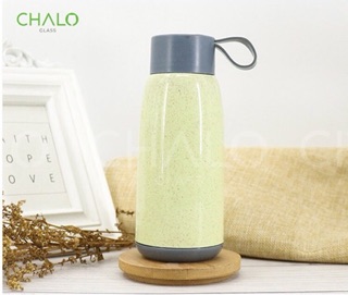Chai thuỷ tinh 350ml bọc nhựa lúa mạch