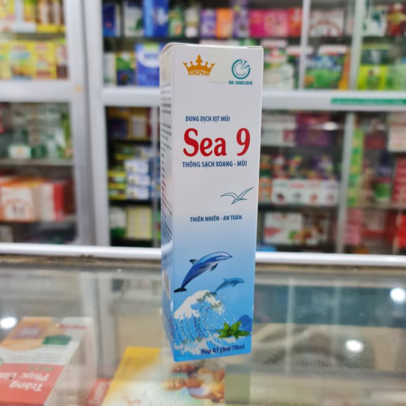 Dung dịch vệ sinh mũi Sea 9 Kingphar ⚡ Tặng quà ⚡ Chai 70ml Giúp làm sạch, thông mũi cho cả Người lớn, Trẻ em