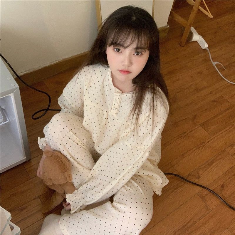 Bộ ngủ / mặc nhà pyjama dài ulzzang order