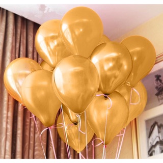 Combo 30q bóng bay màu vàng đồng