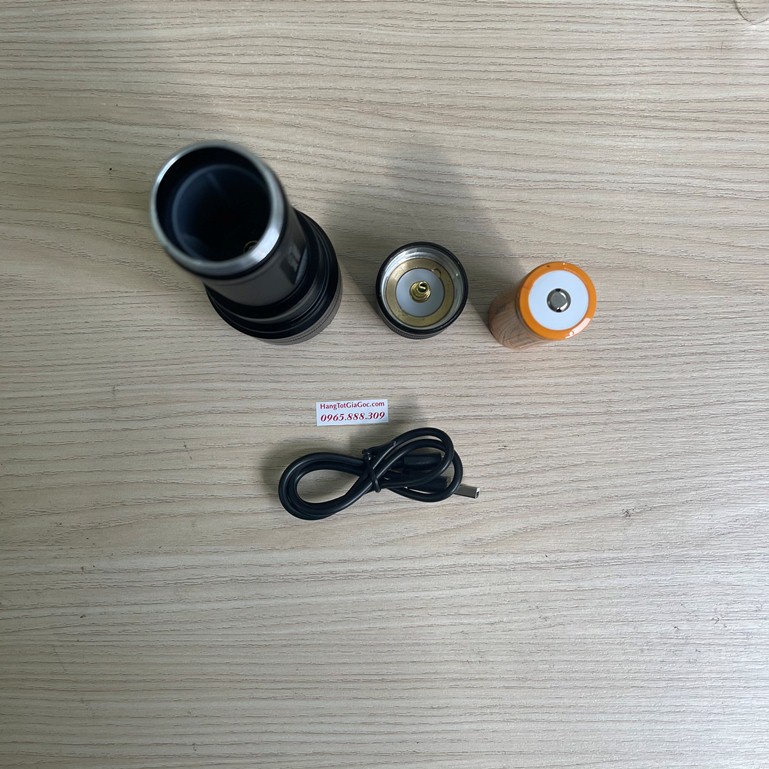 Đèn pin siêu sáng Supfire L6-G thế hệ mới, bóng 36w siêu sáng, Pin to cực khỏe, kiêm sạc dự phòng –