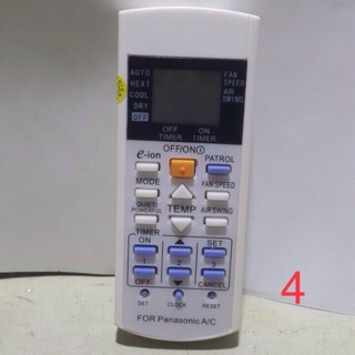 KHIỂN ĐIỀU HOÀ PANASONIC