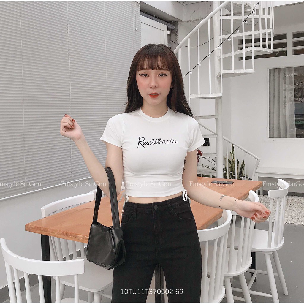 Áo thun tay ngắn VM STYLE rút hai bên in HOPE ulzzang 22ATU03T373101 | BigBuy360 - bigbuy360.vn