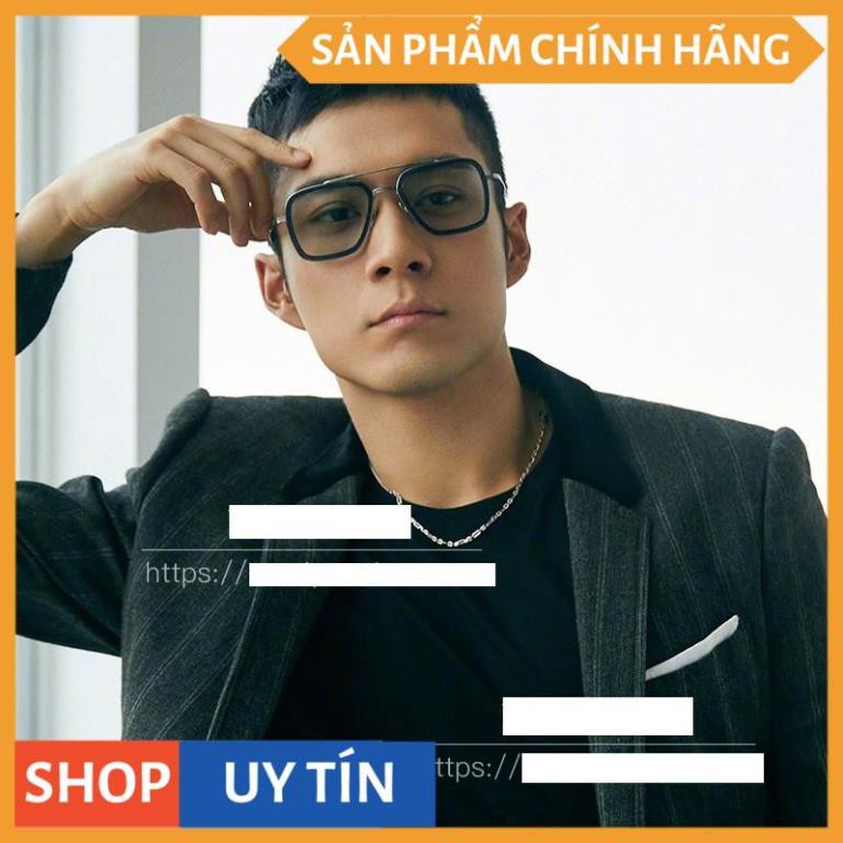 Mắt kính râm nam nữ kính mát FULLBOX HÃNG POSHOP IRON MAN EDITH gọng kim loại cao cấp chống chói tia UV thời trang | BigBuy360 - bigbuy360.vn