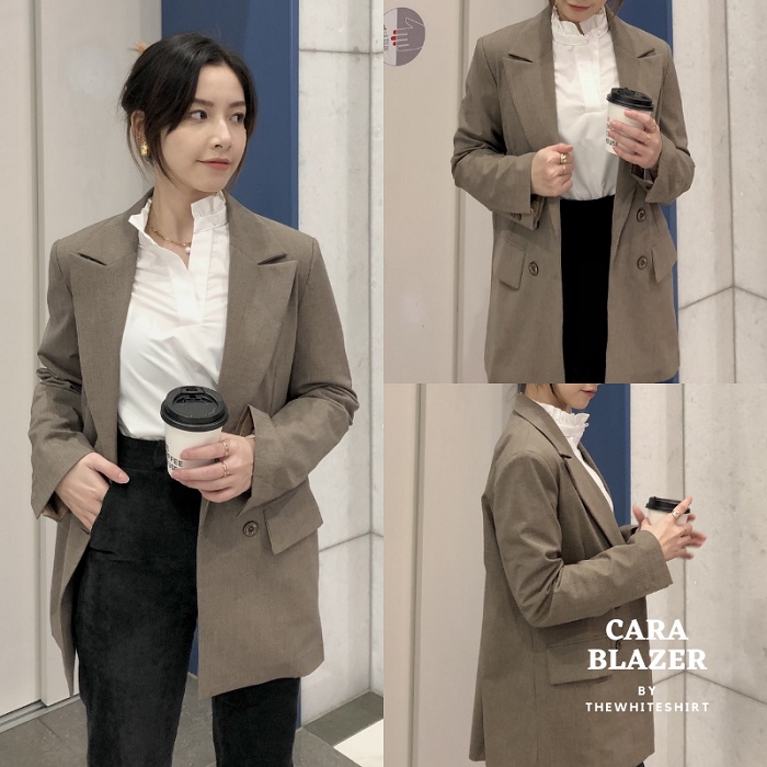 CARA BLAZER - áo blazer trẻ trung thanh lịch màu nâu nhạt