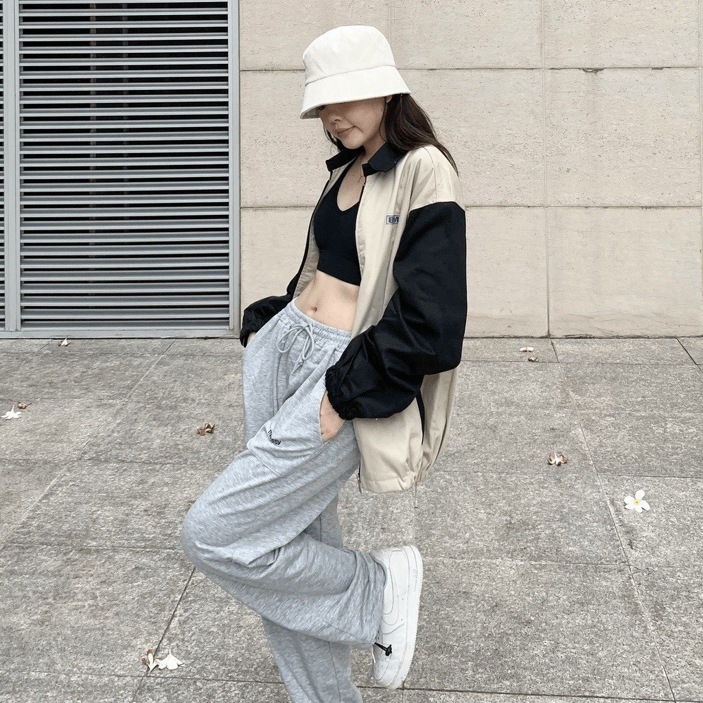 ÁO KHOÁC KAKI NAM NƯC QUỐC DÂN CỔ BẺ THÊU BMO TAY PHỐI RẮP LĂNG