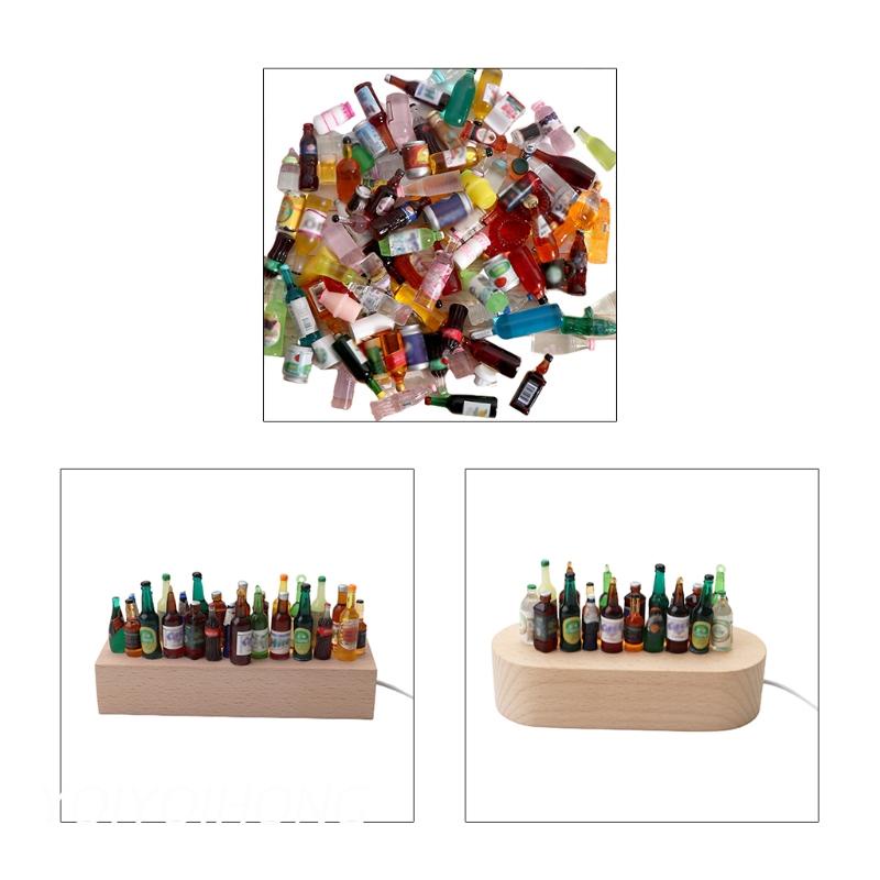 Đèn ngủ hình chai rượu màu trắng dùng trang trí xe hơi DIY