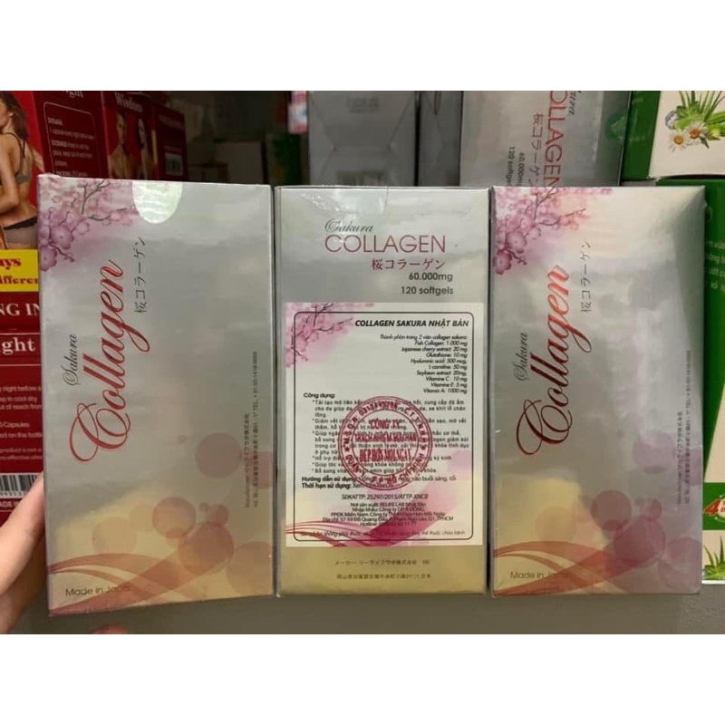 Viên uống đẹp da Collagen Sakura của Nhật 120 viên