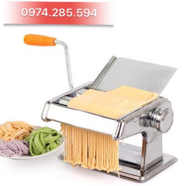 Máy cán mì cắt mì gia đình 2 lưỡi cắt