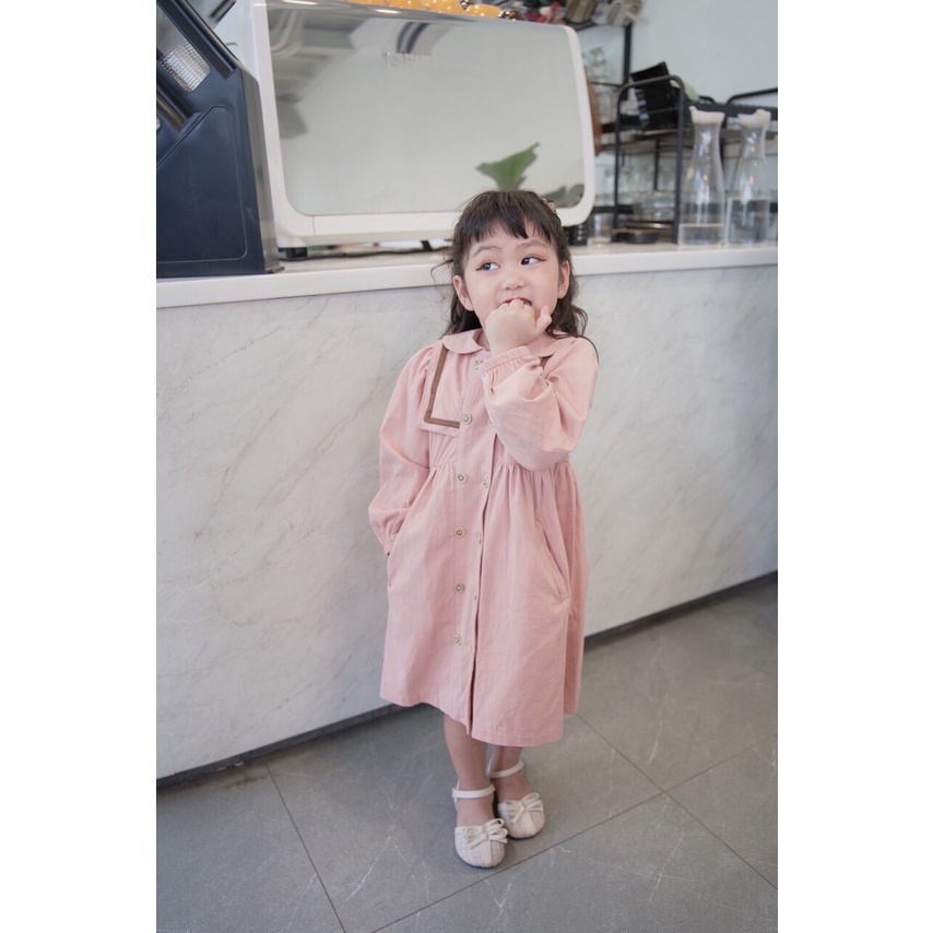 Áo khoác kaki dáng váy cho bé gái 1-5 tuổi ( mã 060503)