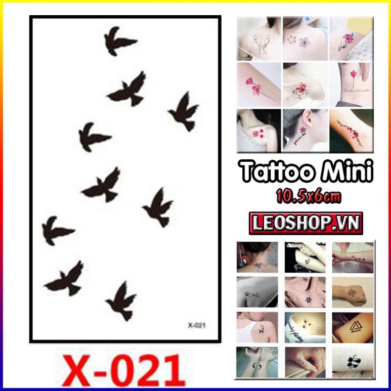 Hình Xăm Dán Mini Chim Én
