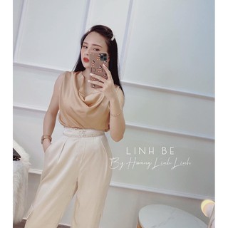 áo lụa sát nách cổ đổ