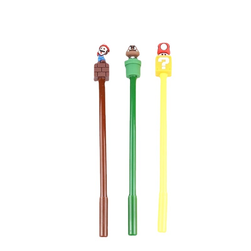 1 Bút Mực gel Ngòi 0.5mm In Hình Nhân Vật Hoạt Hình Sáng Tạo