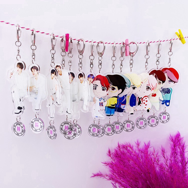 BTS BTS Keychain Pendant Jewelry pop-up shop Hanging Chain Seoul Chang Zhou Official Peripheral Same