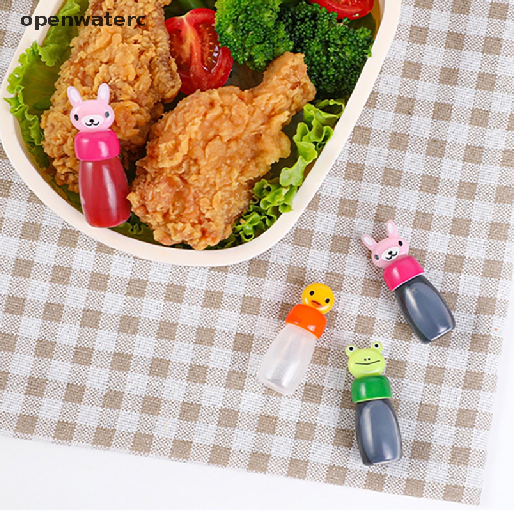 Bộ 4 Lọ Đựng Nước Sốt Mini Hình Động Vật Dễ Thương