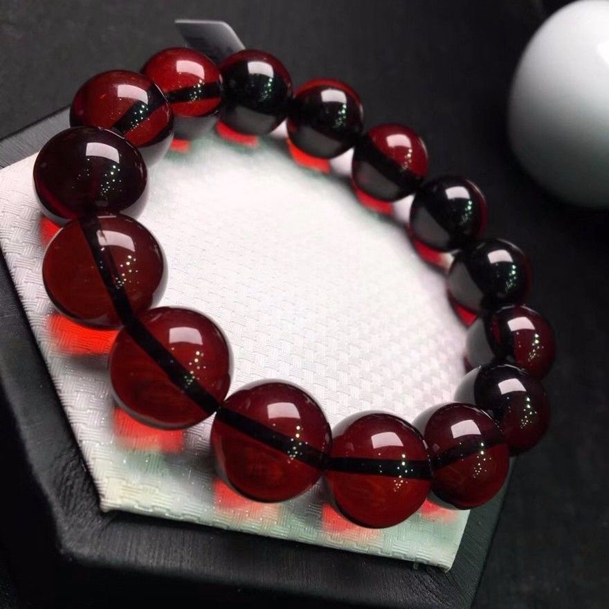 Vòng Tay Chuỗi Hạt Màu Hổ Phách Ba Và Ba Lớp Phong Cách Baltic han 8.18