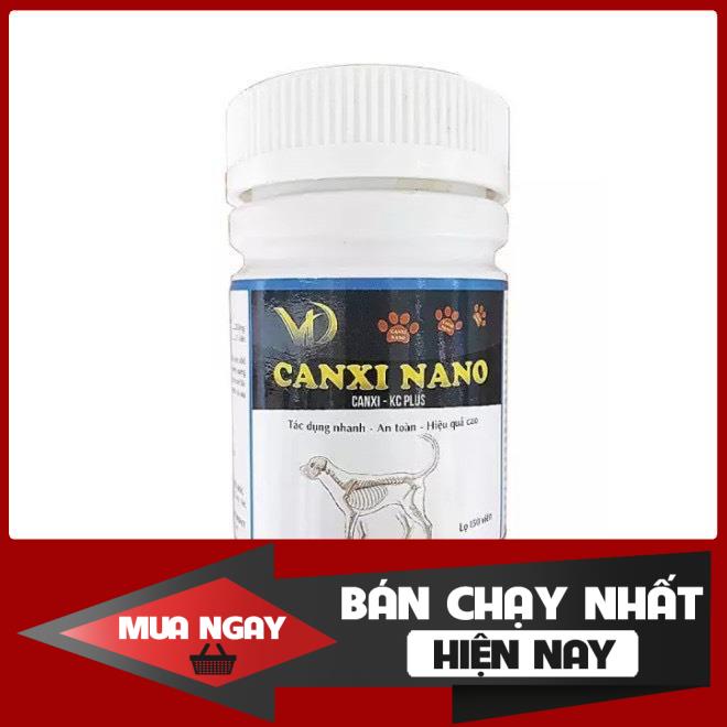 Canxi nano chó mèo cho chó bầu phục hồi bị hạ bàn tai cụp (150viên/lọ)