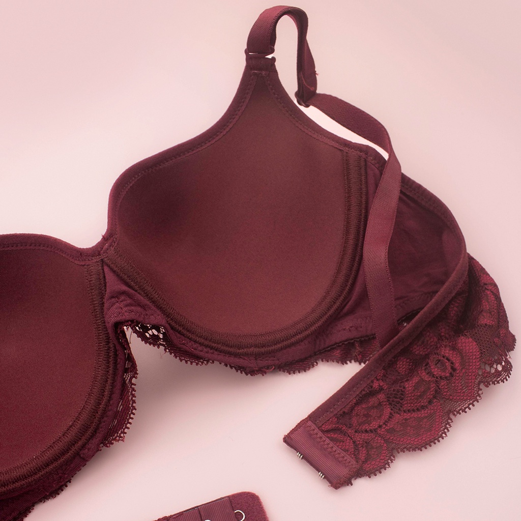 Áo Lót Nữ Ren Siêu Mỏng Gọng Nhựa Luperi Dây Lưng Không Gân Dành Cho Người Ngực To Ngực Bầu Ngực Sau Sinh Sp812