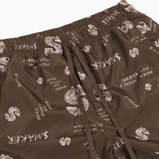 NYLON PRINT SHORT IN BROWN - [SMAKER]