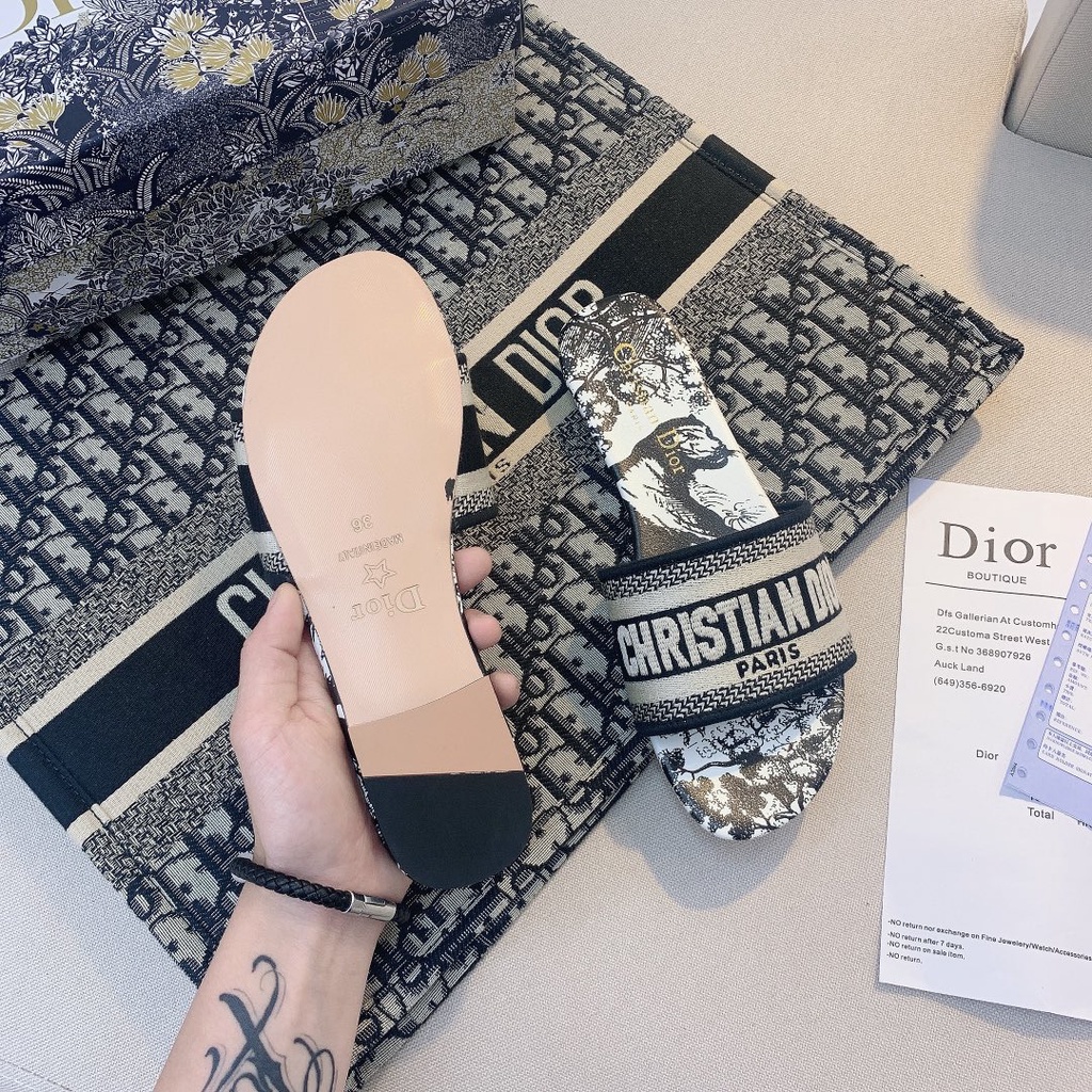 Dép Sandal Đế Bằng Chất Liệu Cotton Thêu Họa Tiết Size 2022 Thời Trang Cho Nữ