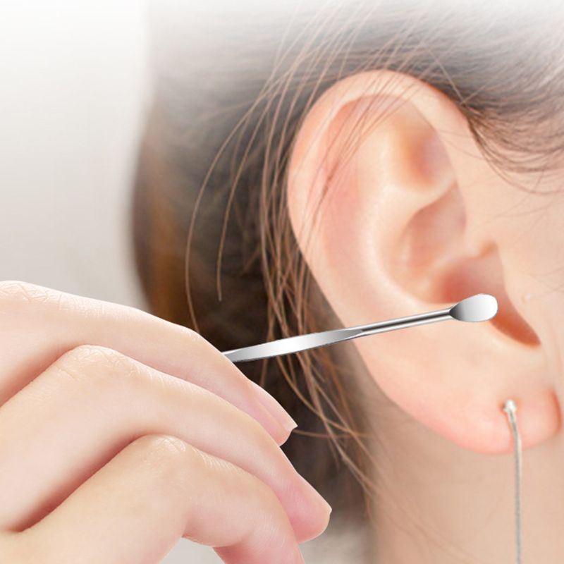 Bộ 6 Dụng Cụ Lấy Ráy Tai Bằng Thép Không Gỉ Thiết Kế Xoắn Ốc Độc Đáo