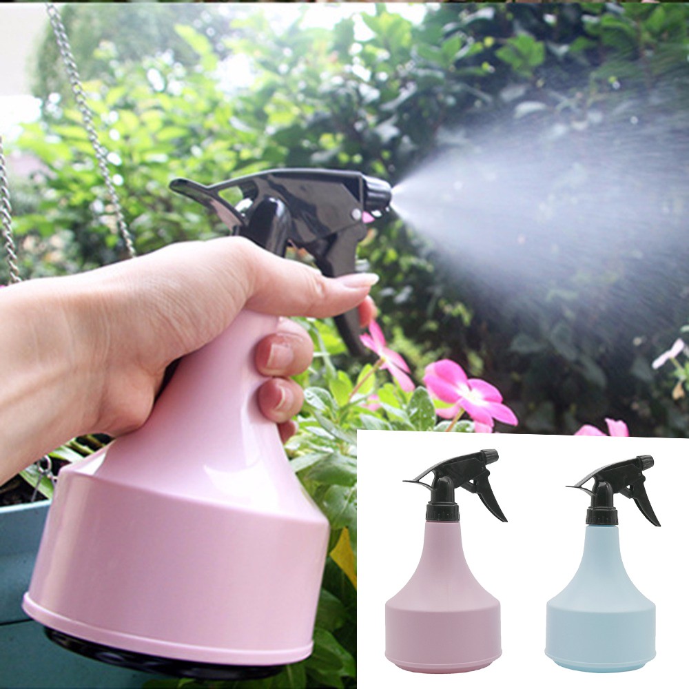 1 Bình xịt áp lực cầm tay màu hồng / xanh 600ml Chai xịt tưới nước văn phòng làm vườn
