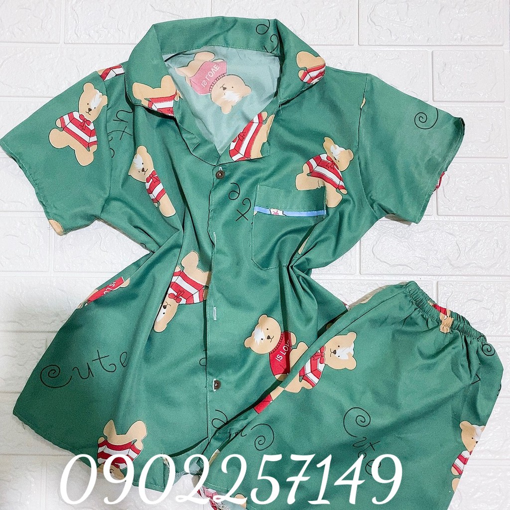 Đồ bộ ngủ Pijama hàng kate thái- Tay cộc quần đùi - giá cực rẻ, hàng sản xuất tại xưởng