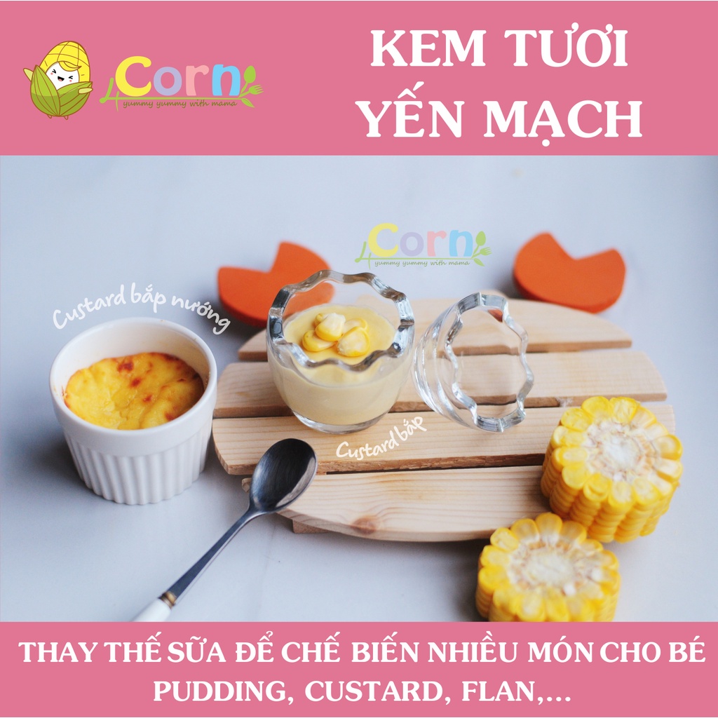 Kem tươi yến mạch (Cream yến mạch) dmBio - Cho bé 6m+