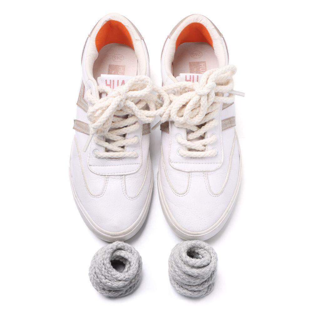 BORAG Dây Giày Vải Lanh Cotton Màu Sáng
