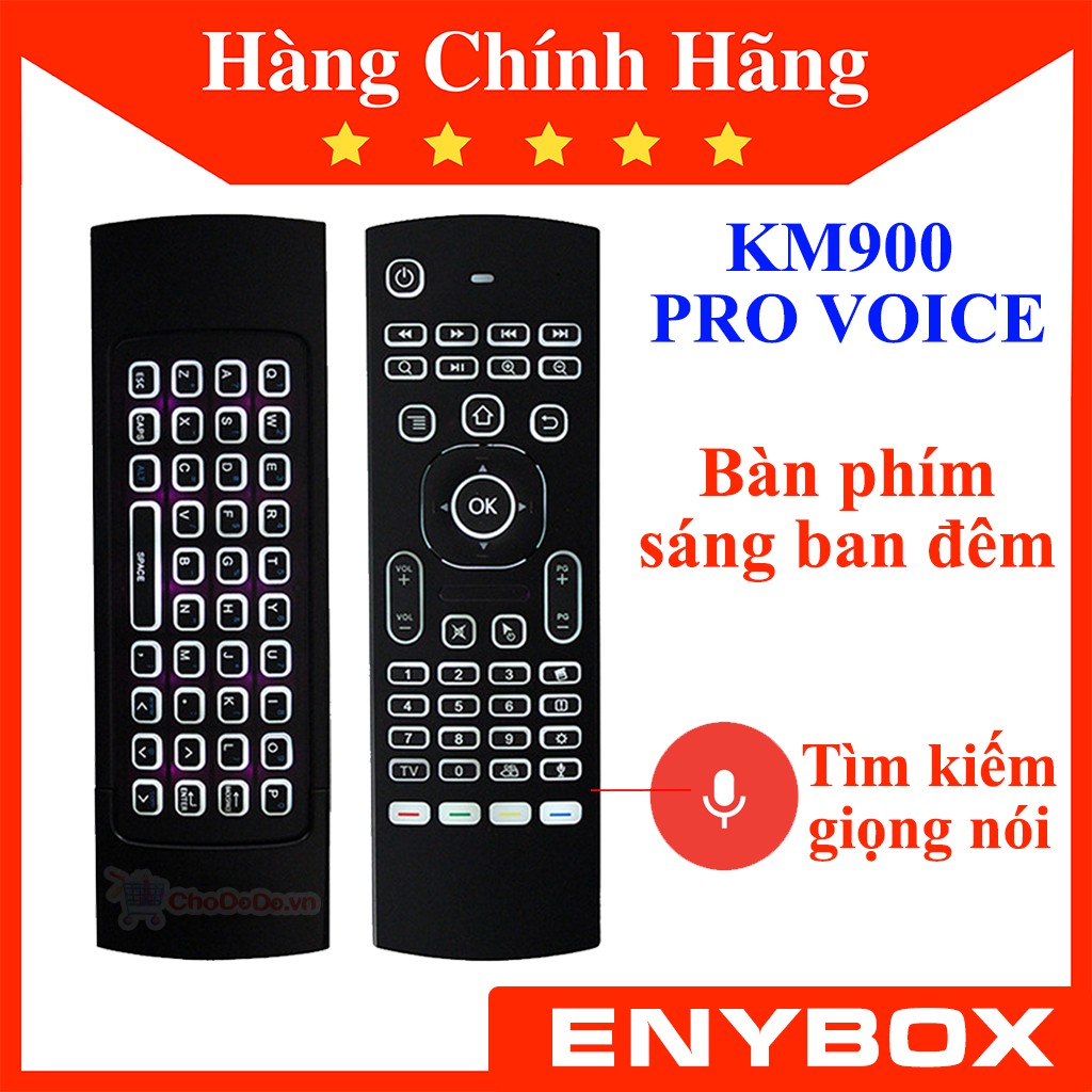 Chuột bay bàn phím KM900 Pro Voice tích hợp micro điều khiển tìm kiếm giọng nói trên Android Box